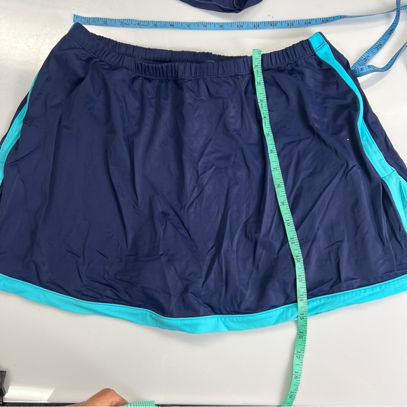 Swimsuits For All Women's Plus Size 2-Piece Swim Skirtini Set 18 L13-35 - Picture 4 of 8